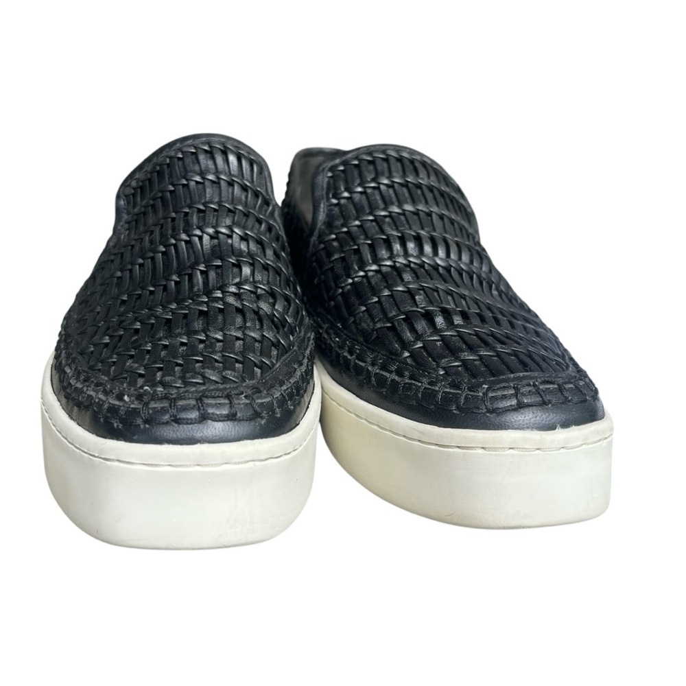 Vince Stafford Black Leather Flatform Sneakers Size 7 - Picture 8 of 11
